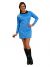 Star Trek Classic Dlx. Blue Dress Adult M