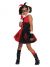 Dc Super Villain Collection Harley Quinn Girls Costume With Tutu Dress, Extra-Small