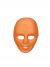 Forum 71517 Colored Face Mask Party Supplies, Standard, Orange (Pack Of 12)