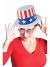 Forum Novelties, Womens Hat-Patriotic Plastic Top, Multi Color, Standard
