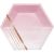 Creative Converting 340167 Rose All Day Stripes Paper Plates, 8 Inches, Pink