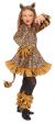 Living Fiction Feisty Leopard 4pc Girl Costume, Tan, Small 4-6