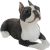Sandicast Small Size Boston Terrier Sculpture, Sitting