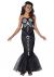 Skeleton Mermaid Girls Tween Costume, Black, Small(8-10)
