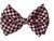 Checked Bow Tie (Black & Pink)