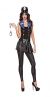 Halloween Wholesalers ® Police Suspenders with Badge (Black and Blue)