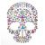 Craft Basics Martha Stewart Crafts Gemstone Skull Sticker 5.5 inches