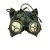 Gold Steampunk Kitty Cat Women's Costume Half Mask with Goggles